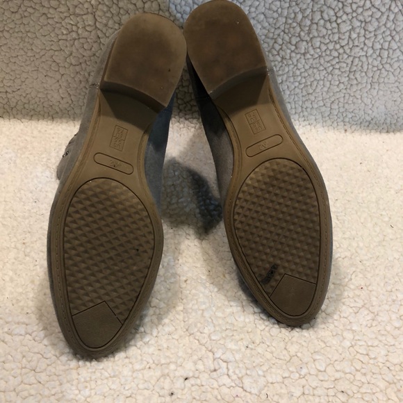 Gray Ankle Boots studs 1.5” Heel Faux Suede Size 9.5 - Picture 7 of 8